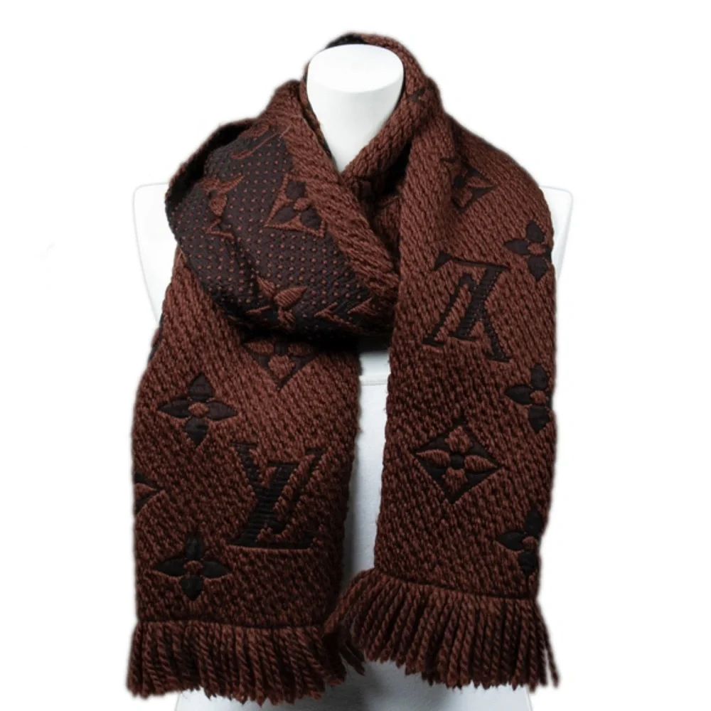 Louis Vuitton Brown Logomania‎ Scarf